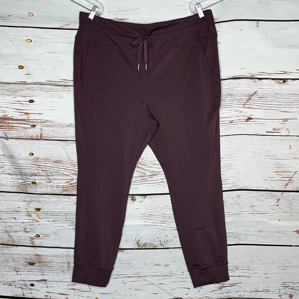Halara Nwt Size 3x Potent Purple Softlyzero Plush High Waist Full Length Joggers